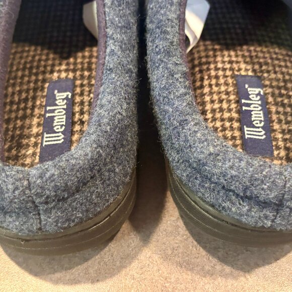 Wembley Felt Slip on Clog Mens Slippers Fleece Lined Wool Memory Foam L 9.5-10 - Picture 6 of 7
